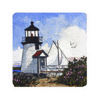 Struna Galleries of Cape Cod Original Copper Plate Engravings  - Purchase this Brant Point Light Online!
