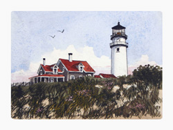 Struna Galleries of Brewster and Chatham, Cape Cod Original Copper Plate Engravings  - Purchase this Cape Cod Light Online!