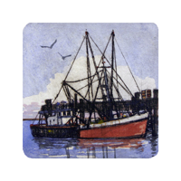 Struna Galleries of Brewster and Chatham, Cape Cod Original Copper Plate Engravings  - Purchase this Dockside Online!
