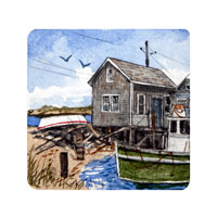Struna Galleries of Brewster and Chatham, Cape Cod Original Copper Plate Engravings  - Purchase this Menemsha Online!
