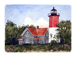 Struna Galleries of Brewster and Chatham, Cape Cod Original Copper Plate Engravings  - Purchase this Nauset Light Online!