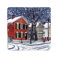 Struna Galleries of Cape Cod Original Copper Plate Engravings  - Purchase this Ohio City - Winter Online!