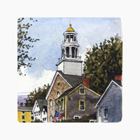 Struna Galleries of Brewster and Chatham, Cape Cod Original Copper Plate Engravings  - Purchase this Old North Church Online!