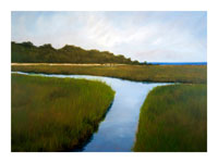 Struna Galleries of Brewster and Chatham, Cape Cod Giclee Reproductions  - Purchase this *Quivett Creek Marsh Online!