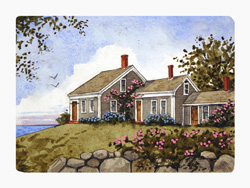 Struna Galleries of Brewster and Chatham, Cape Cod Original Copper Plate Engravings  - Purchase this Roses by the Sea Online!