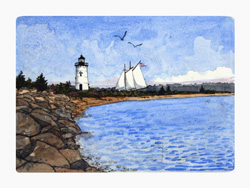 Struna Galleries of Brewster and Chatham, Cape Cod Original Copper Plate Engravings  - Purchase this Sailing Edgartown Online!