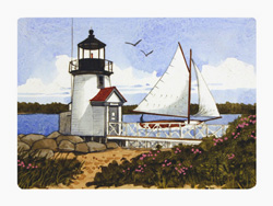 Struna Galleries of Cape Cod Original Copper Plate Engravings  - Purchase this Sailing Nantucket Online!