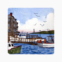 Struna Galleries of Brewster and Chatham, Cape Cod Original Copper Plate Engravings  - Purchase this State Street Landing Online!