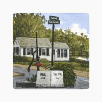 Struna Galleries of Cape Cod Original Copper Plate Engravings  - Purchase this Town Pump Online!
