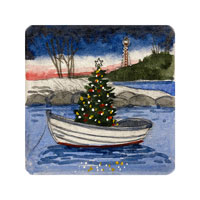 Struna Galleries of Brewster and Chatham, Cape Cod Original Copper Plate Engravings  - Purchase this *Marblehead Christmas Online!