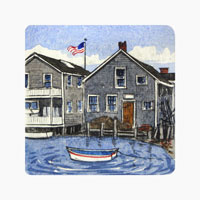 Struna Galleries of Cape Cod Original Copper Plate Engravings  - Purchase this North Wharf Online!