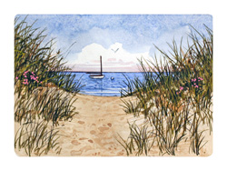 Struna Galleries of Brewster and Chatham, Cape Cod Original Copper Plate Engravings  - Purchase this Beach Day Online!