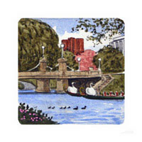 Struna Galleries of Brewster and Chatham, Cape Cod Original Copper Plate Engravings  - Purchase this Boston Public Garden Online!