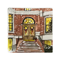 Struna Galleries of Brewster and Chatham, Cape Cod Original Copper Plate Engravings  - Purchase this Boston Doorway II - Winter Online!