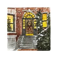 Struna Galleries of Brewster and Chatham, Cape Cod Original Copper Plate Engravings  - Purchase this Boston Doorway III - Winter Online!