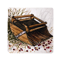 Struna Galleries of Brewster and Chatham, Cape Cod Original Copper Plate Engravings  - Purchase this Cranberry Scoop Online!