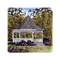 Struna Galleries of Brewster and Chatham, Cape Cod Original Copper Plate Engravings  - Purchase this Dennis Bandstand Online!