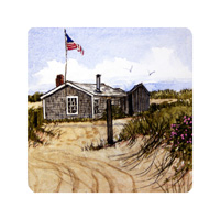 Struna Galleries of Brewster and Chatham, Cape Cod Original Copper Plate Engravings  - Purchase this Dune Shack Online!