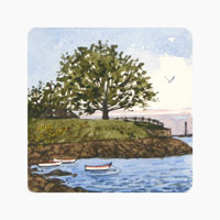 Struna Galleries of Brewster and Chatham, Cape Cod Original Copper Plate Engravings  - Purchase this Fort Sewall Online!