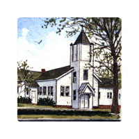 Struna Galleries of Brewster and Chatham, Cape Cod Original Copper Plate Engravings  - Purchase this Immaculate Conception Church Online!