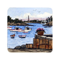 Struna Galleries of Brewster and Chatham, Cape Cod Original Copper Plate Engravings  - Purchase this Little Harbor Online!