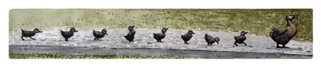 Struna Galleries of Brewster and Chatham, Cape Cod Original Copper Plate Engravings  - Purchase this Make Way For Ducklings Online!
