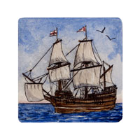 Struna Galleries of Brewster and Chatham, Cape Cod Original Copper Plate Engravings  - Purchase this Mayflower Online!