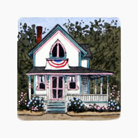Struna Galleries of Brewster and Chatham, Cape Cod Original Copper Plate Engravings  - Purchase this Oak Bluffs Cottage Online!