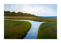 Struna Galleries of Brewster and Chatham, Cape Cod Giclee Reproductions  - Purchase this *Quivett Creek Marsh Online!