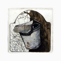 Struna Galleries of Brewster and Chatham, Cape Cod Original Copper Plate Engravings  - Purchase this Sap Bucket Online!