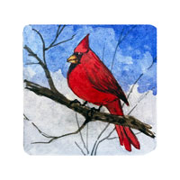 Struna Galleries of Brewster and Chatham, Cape Cod Original Copper Plate Engravings  - Purchase this Cardinal Online!